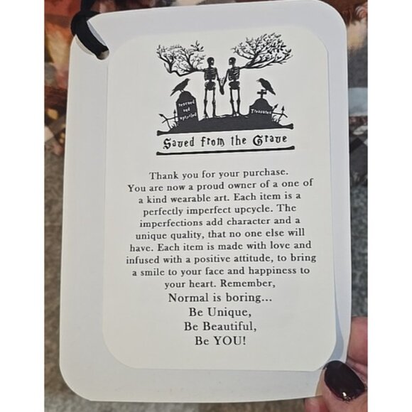 OOAK Upcycle Flannel Tunic Shacket Shirt Birding Owl Fall Distressed Women's L - Picture 6 of 12